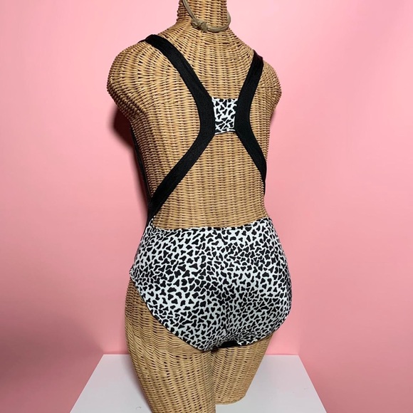Vintage retro Y2K 90s mcbling animal print swimsuit - Picture 4 of 6